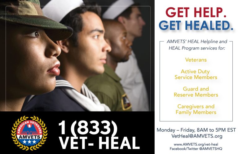 AMVETS' HEAL Helpline and HEAL Program services